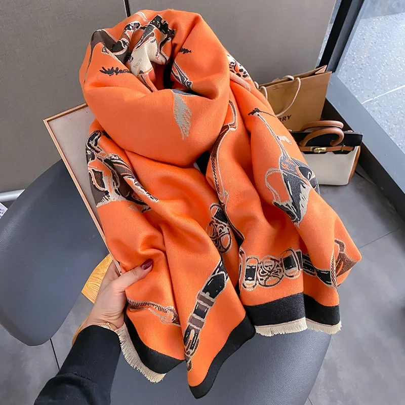 Cashmere Pashmina Wrap - 2024 Luxury Warm Pashmina Shawl Women