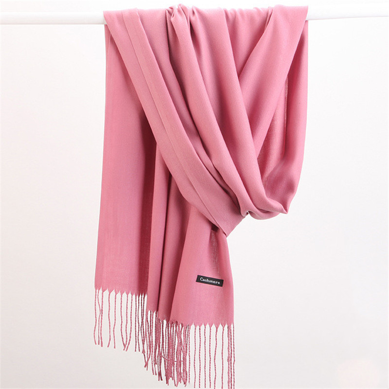 Fashion Solid Color 2023 Women - đánh giá và giá Cashmere Pashmina Wrap