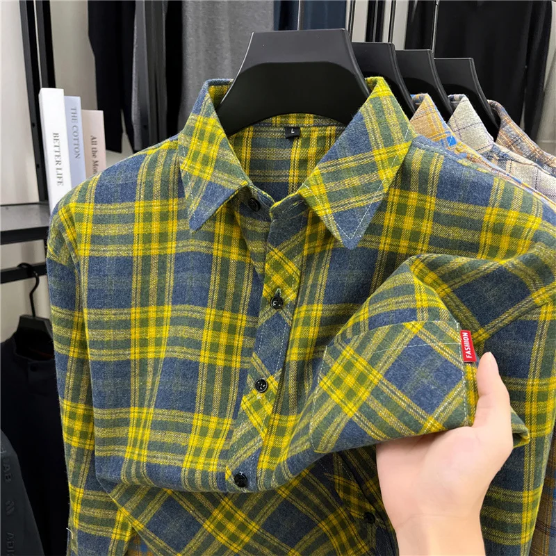 Mens Long Retro Plaid Flannel  - đánh giá và giá Flannel Shirt Lined