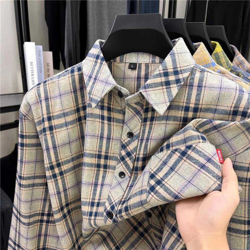 Mens Long Retro Plaid Flannel  - đánh giá và giá Flannel Shirt Lined