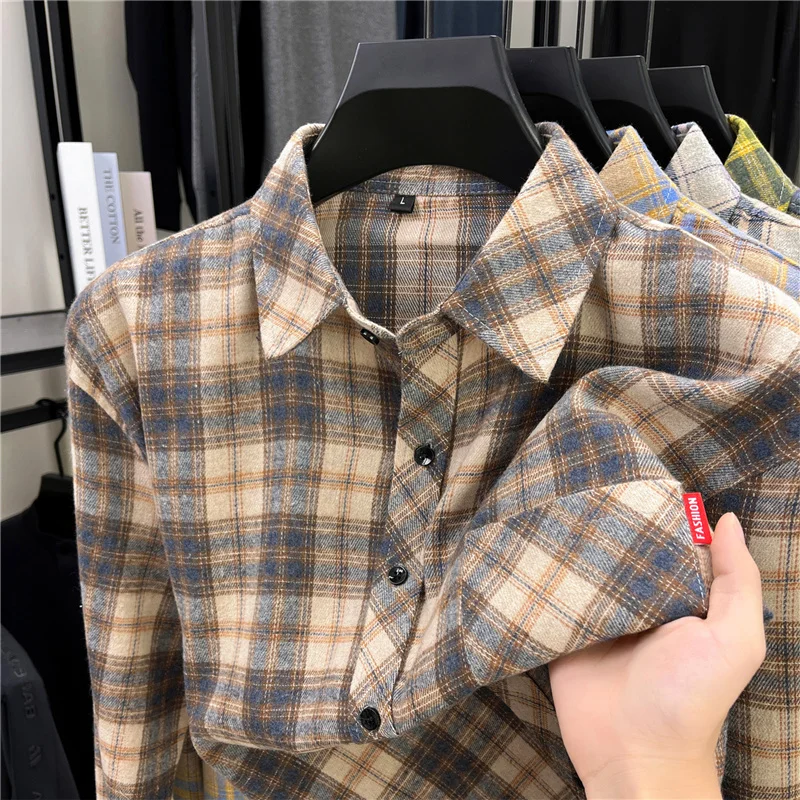 Mens Long Retro Plaid Flannel  - đánh giá và giá Flannel Shirt Lined