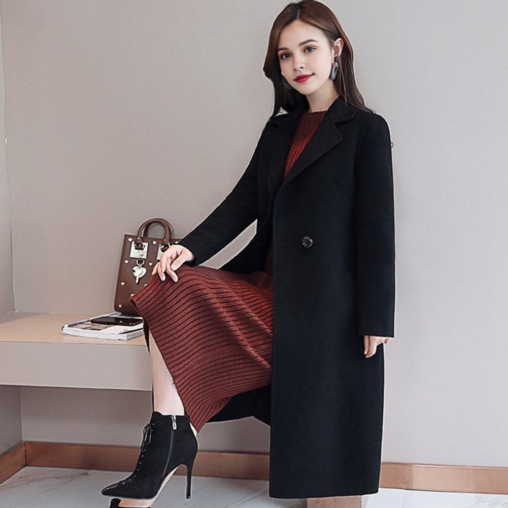 Women Wool Coat Solid Color Lo - đánh giá và giá Wool Coat Peacoat