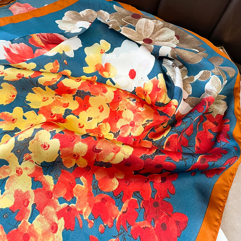 70x70cm Silk Scarf Square For  - đánh giá và giá Shawl Wrap Winter