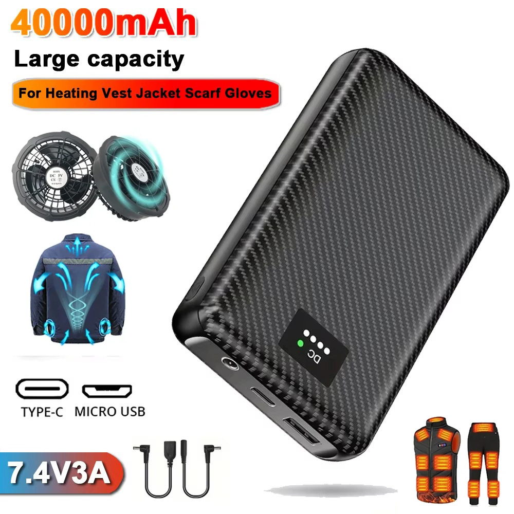 Ranwomen 30000/40000mAh Powerb - đánh giá và giá Heated Vest Battery