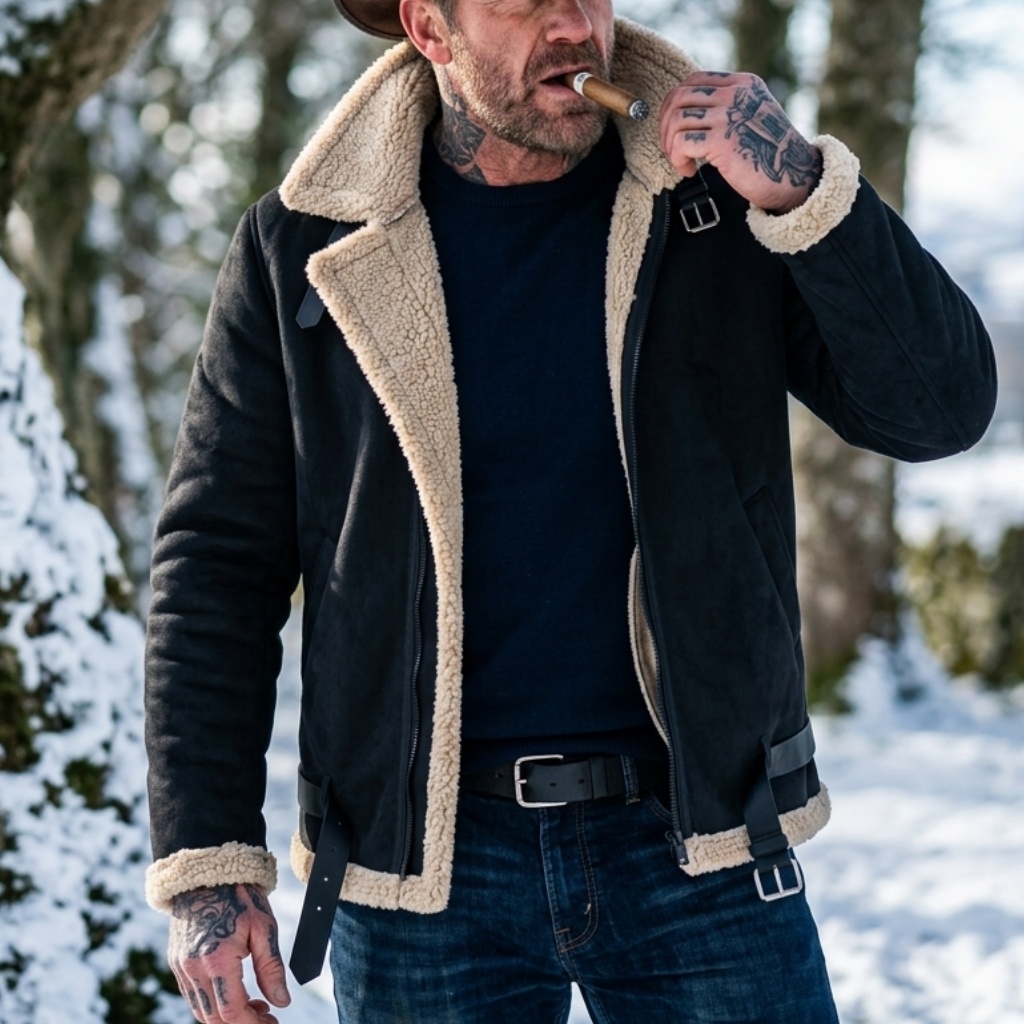 Men Winter Faux Suede Jacket F - đánh giá và giá Down Jacket Packable
