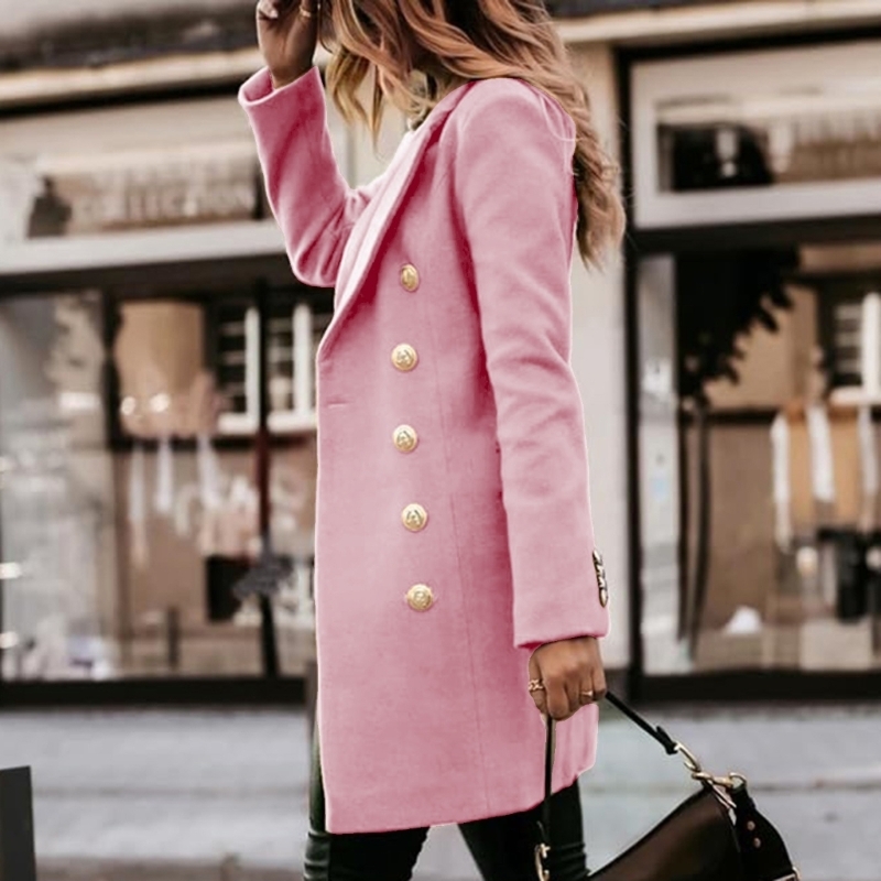 Áo khoác len nữ mùa thu đông Á - đánh giá và giá Wool Coat Peacoat