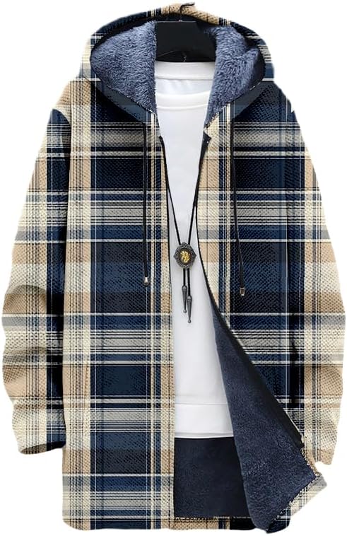 Men's Plaid Cardigan Oversized - đánh giá và giá Sherpa Hoodie Fleece