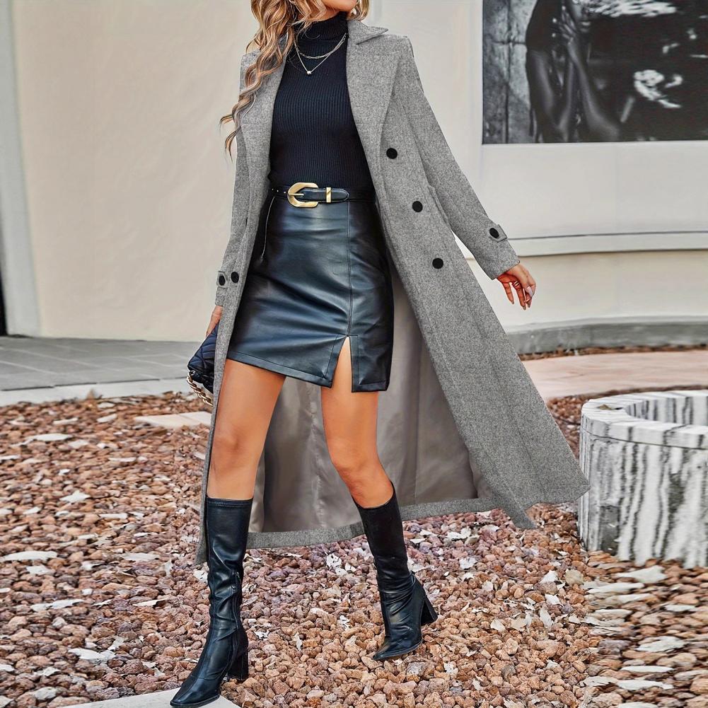 Autumn Coat Women's Long Wool  - đánh giá và giá Wool Coat Peacoat